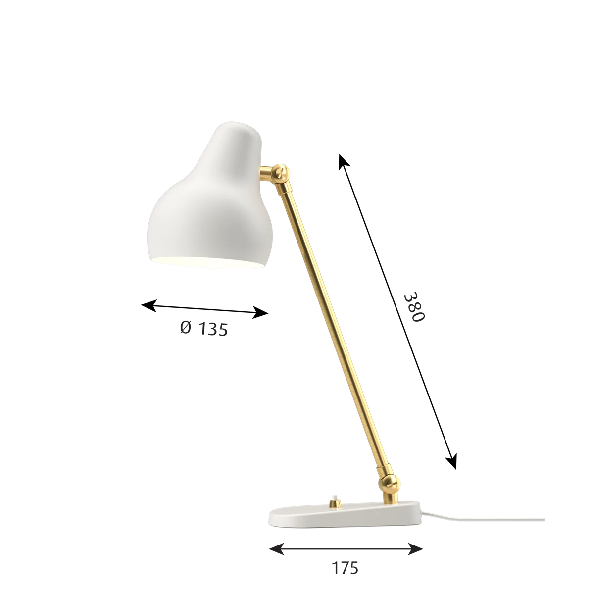 VL 38 bordlampe