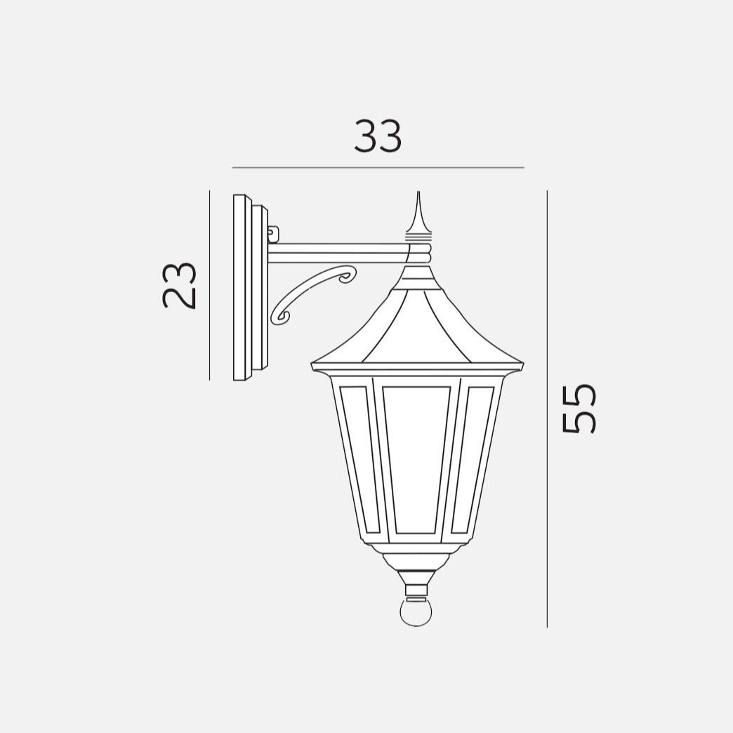 Modena 351 utendørs vegglampe