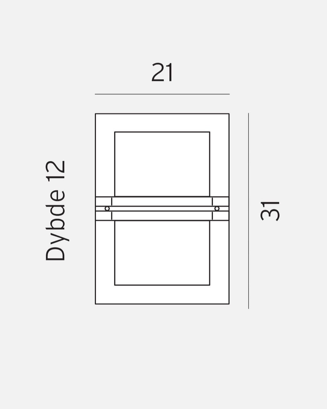 Basel 660 utendørs vegglampe