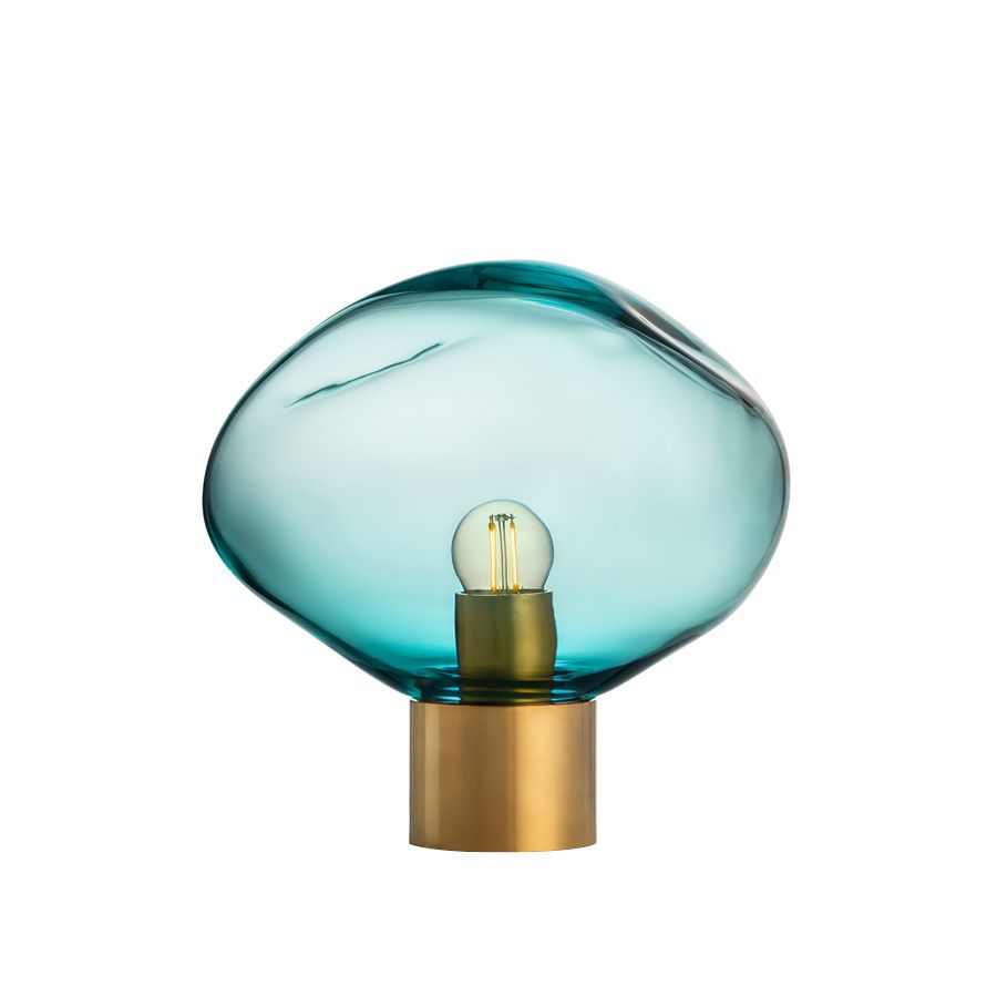 Crystal stone bordlampe
