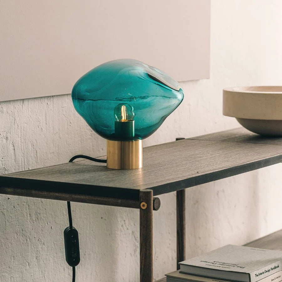 Crystal stone bordlampe