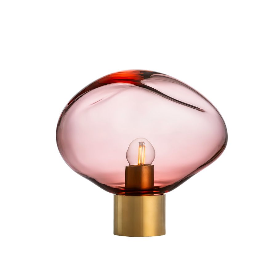 Crystal stone bordlampe