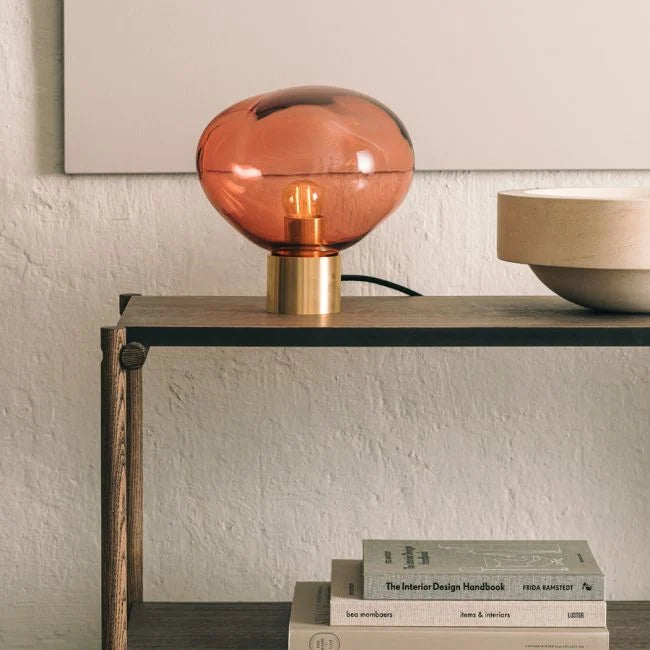 Crystal stone bordlampe