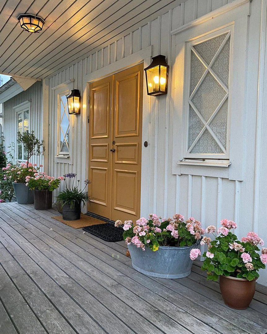 London 497 utendørs vegglampe