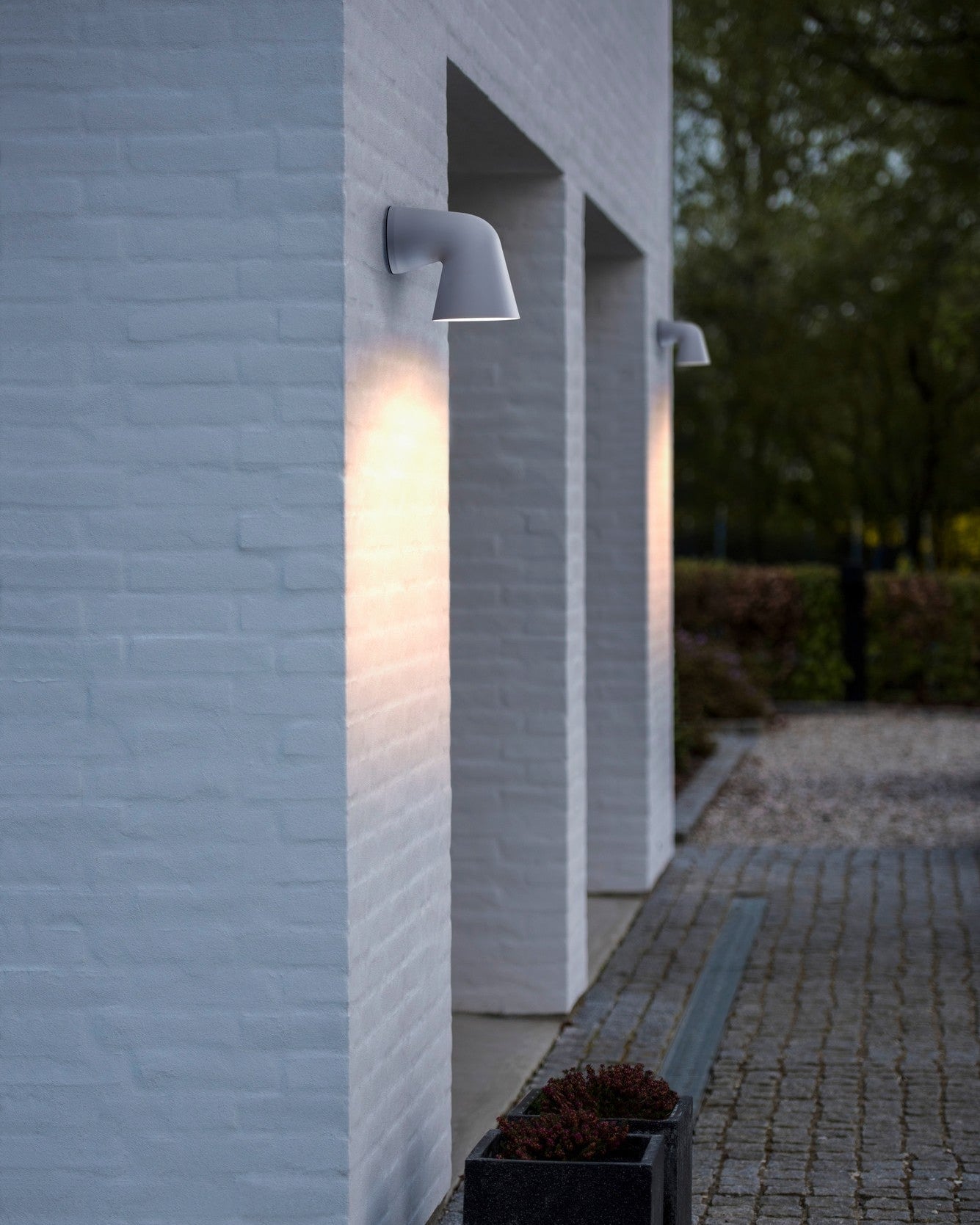 Front single vegglampe