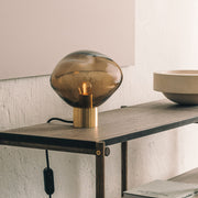 Crystal stone bordlampe