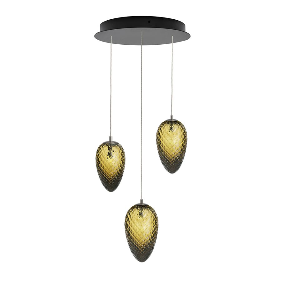 Krystallkongle grantropp - 3 stk