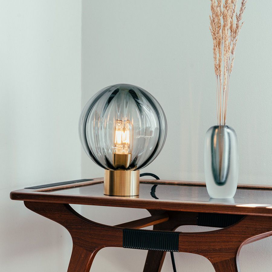 Krystallkule Optikk bordlampe