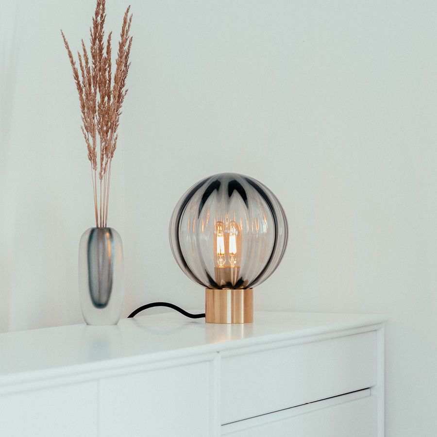 Krystallkule Optikk bordlampe