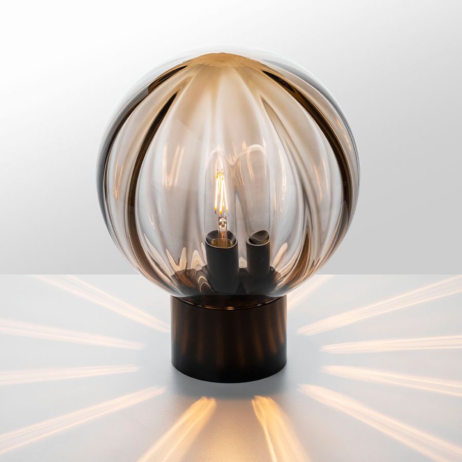 Krystallkule Optikk bordlampe