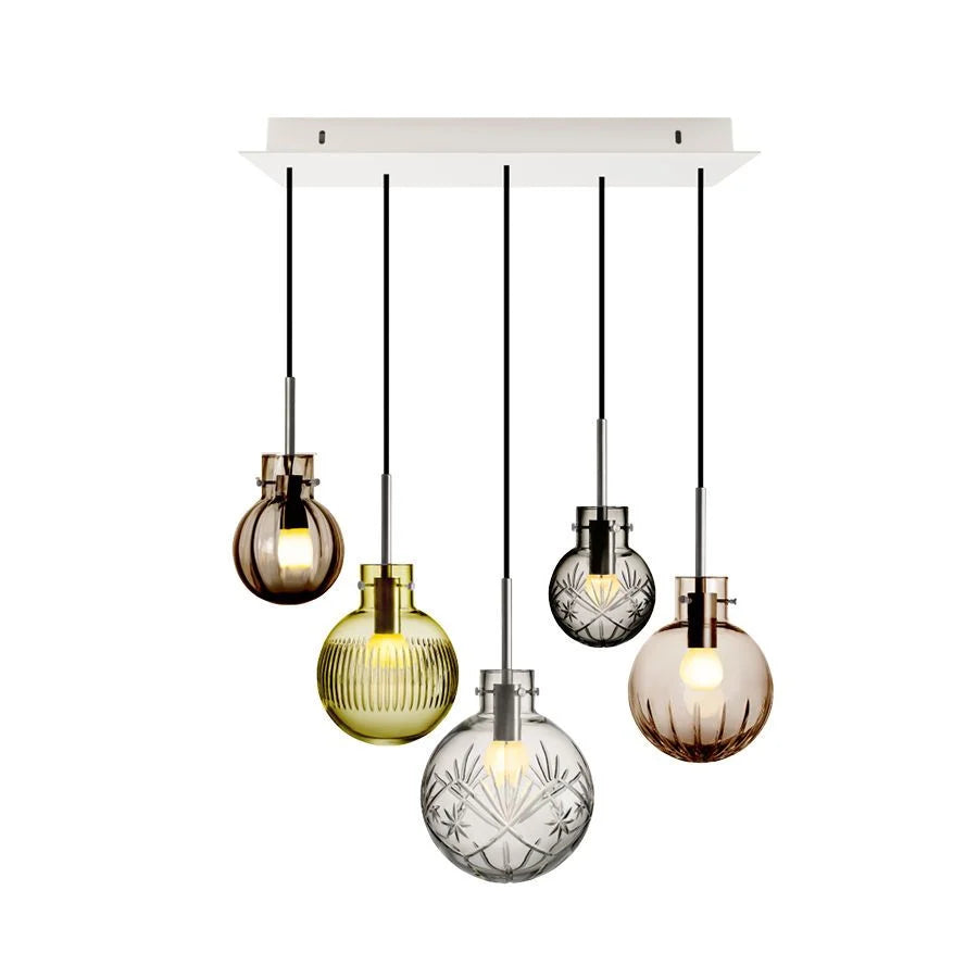 Rav krystallkuler - 5 stk