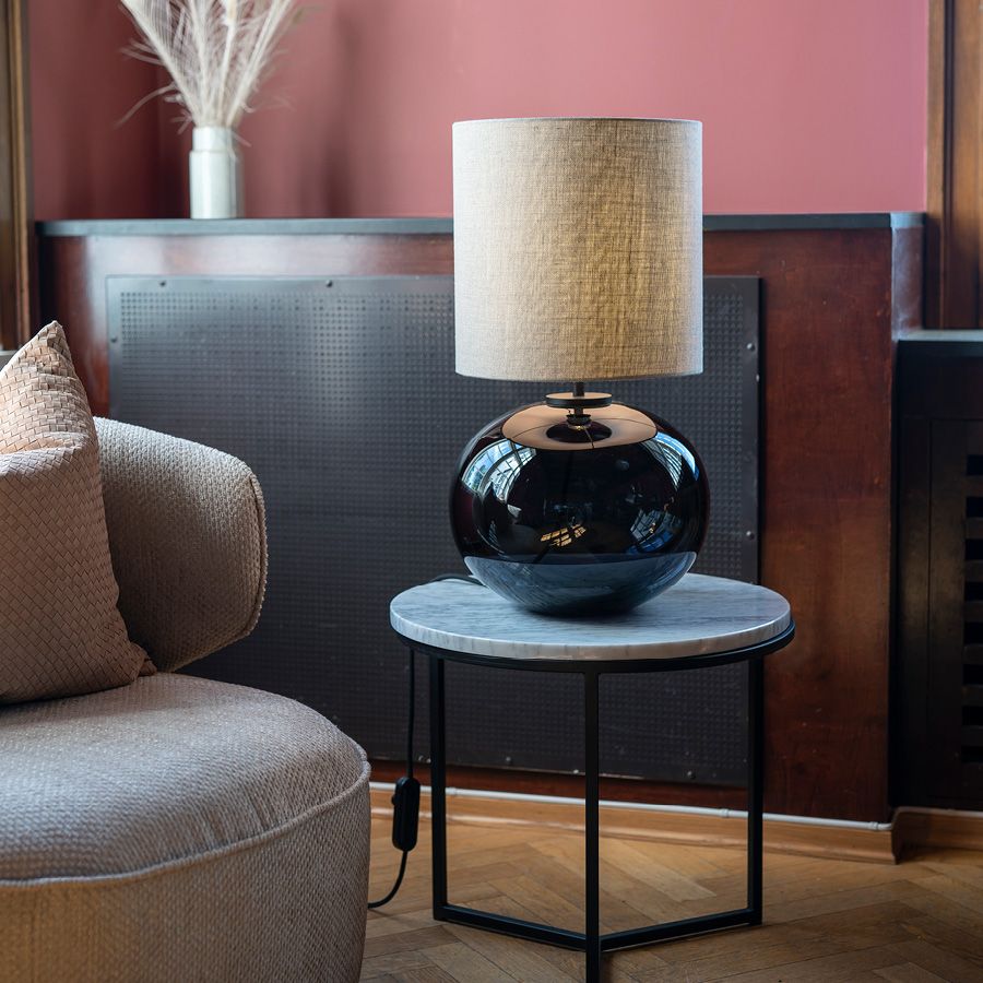 Senja bordlampe - røkgrå