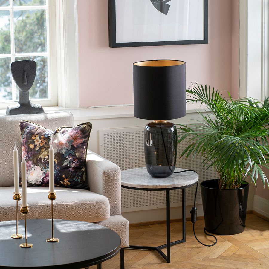 Vega bordlampe - røkgrå