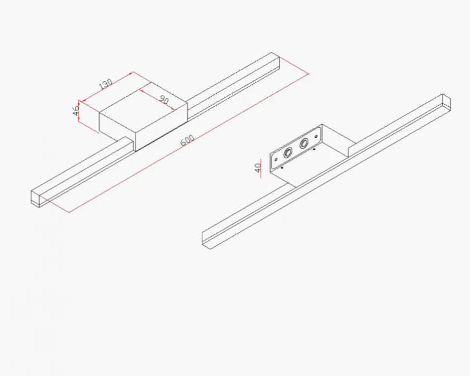Misty duo 60CM - dimbar