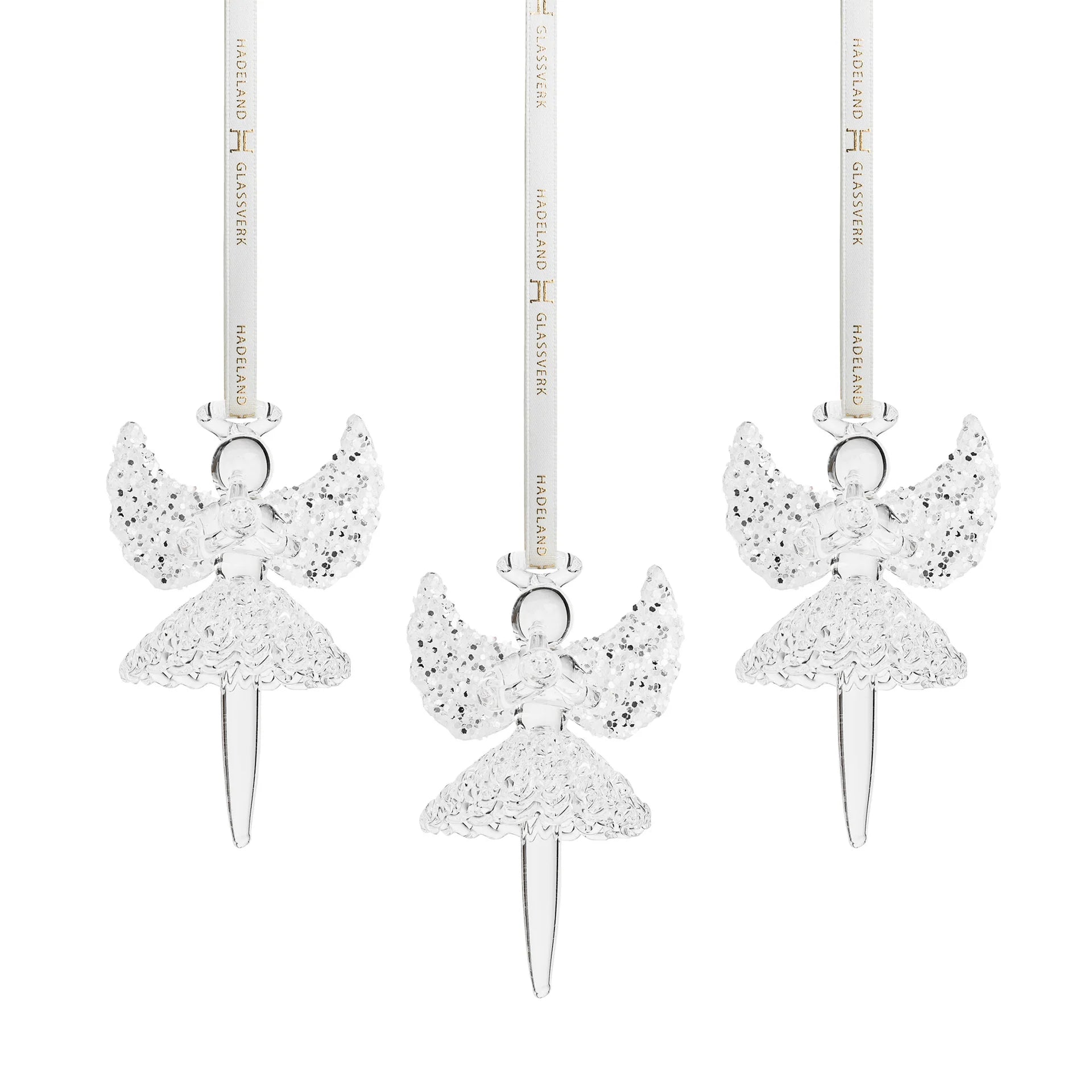 Glassengel Ballerina 3pk - Hadeland Glassverk
