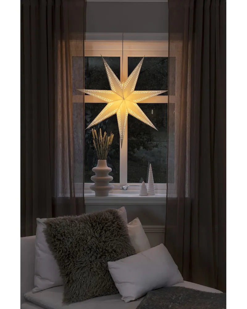 Pappstjerne 78cm med hull