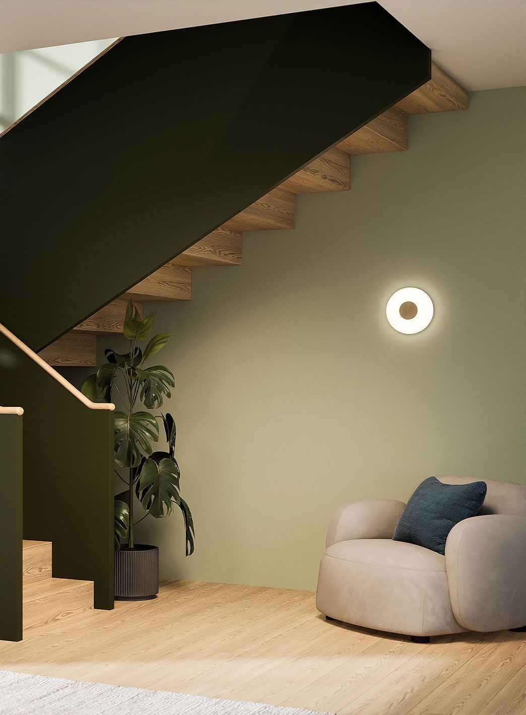 Glint vegglampe glass
