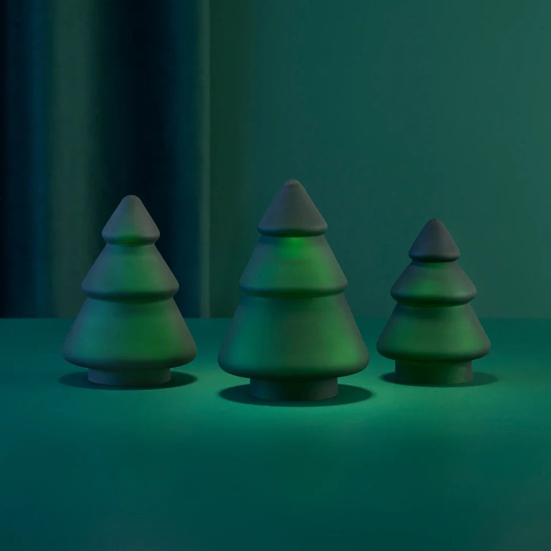 Glasstre frostet grønn 9.8 cm