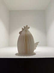 PÅSKEHØNE 12CM OFFWHITE