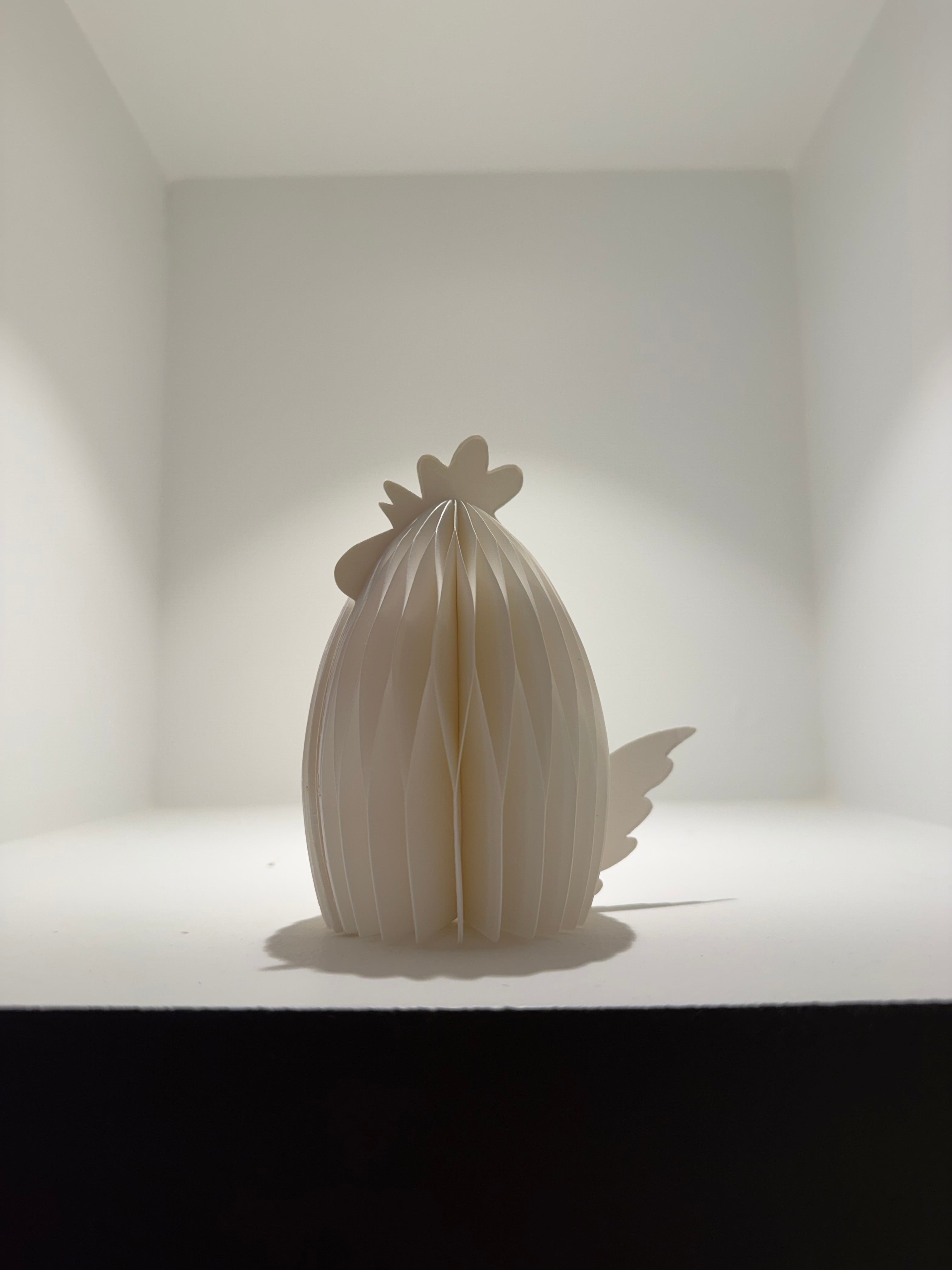 PÅSKEHØNE 12CM OFFWHITE