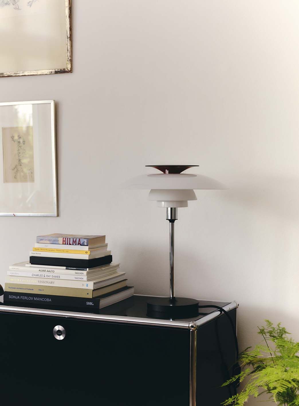 PH 80 Bordlampe hvit/krom