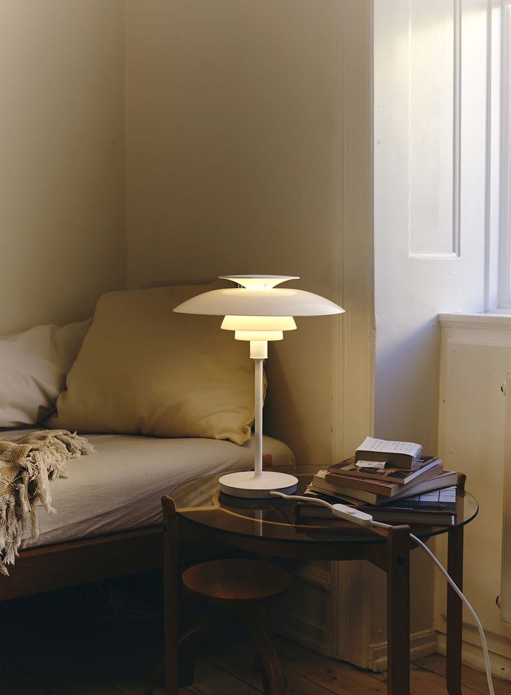 PH 80 Bordlampe hvit/hvit