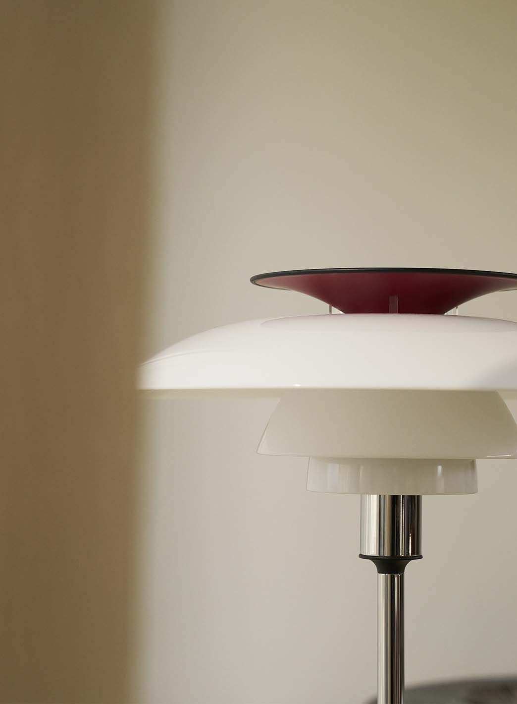 PH 80 Bordlampe hvit/krom
