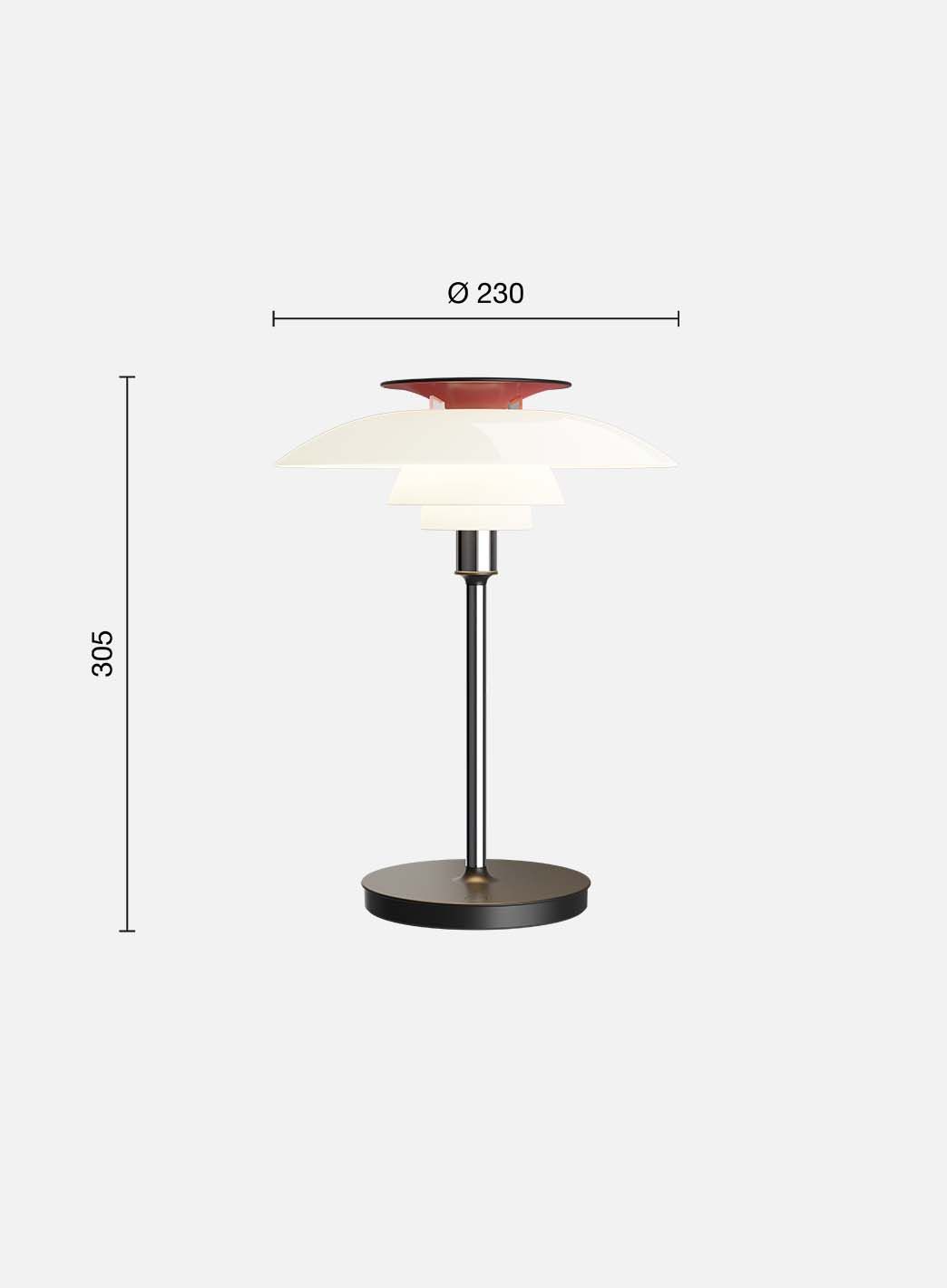 PH 80 Portable Tablelamp Chrome