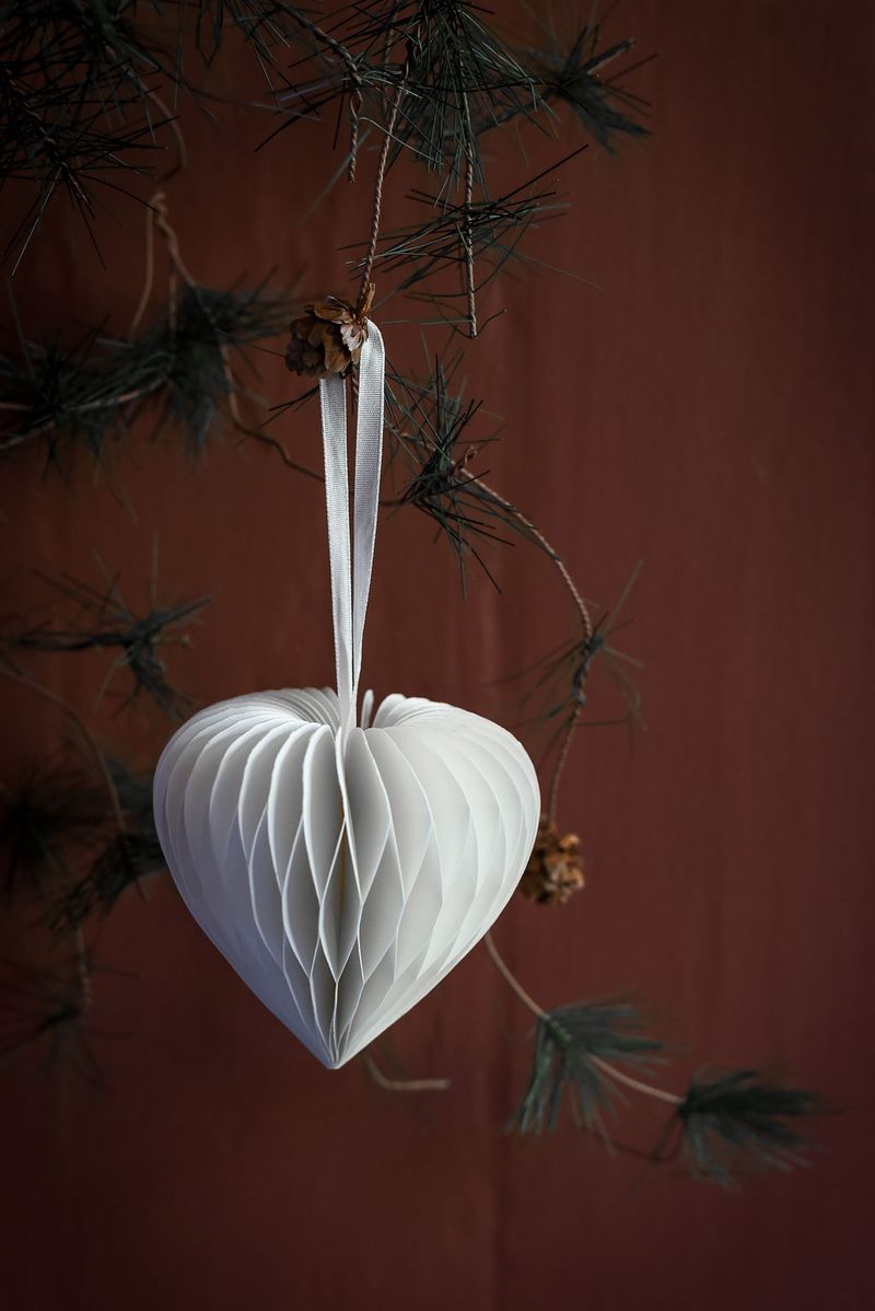 Papirhjerte snø - UND