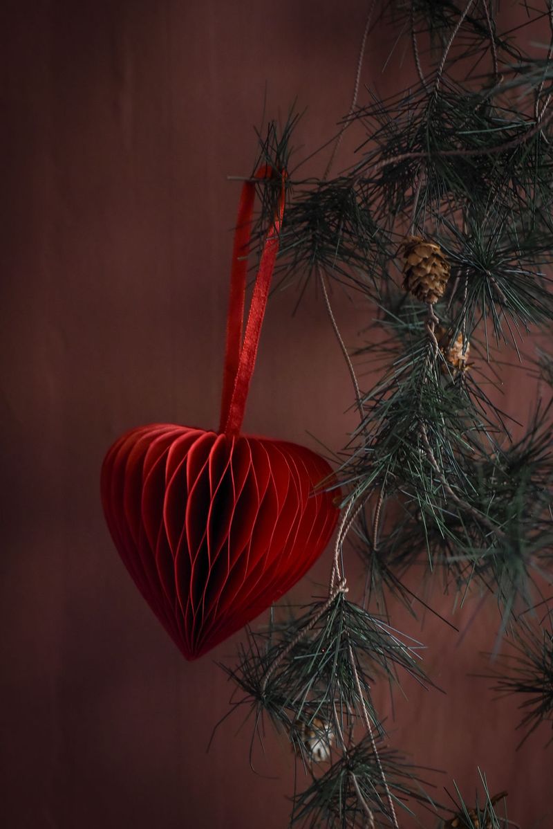 Papirhjerte rød - UND